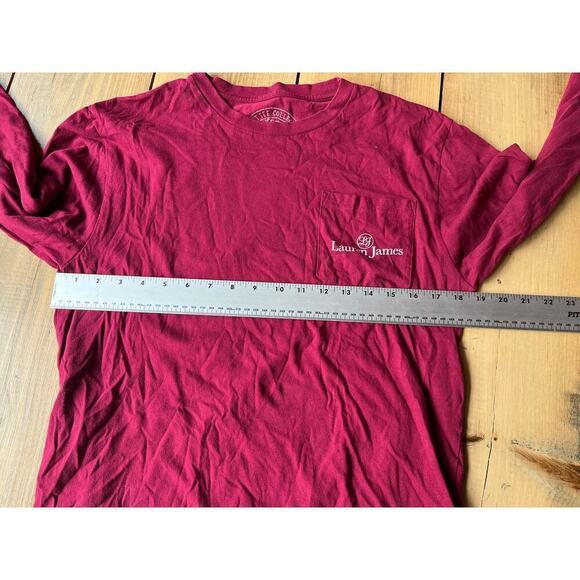 Lauren James Womens Long Sleeve Pocket T Shirt. Dog Water Boat USA. Small - Picture 8 of 8